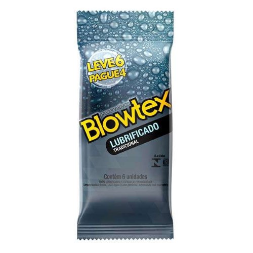 Blowtex Sache Preservativo Lubrificado Leve 6 Pague 4 C/6