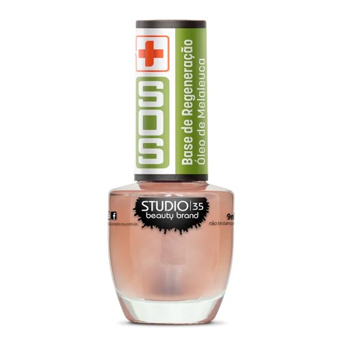 Base de Regeneração com Óleo de Melaleuca Studio 35 com 9ml