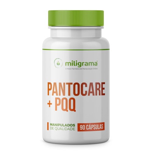 Pantocare + PQQ - Antiqueda e Anti Cabelos Brancos 90 Cápsulas