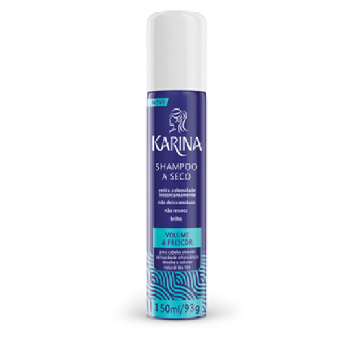 Shampoo a Seco Karina Volume e Frescor com 150ml