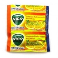 Pastilha Vick Drops Laranja 5 unidades