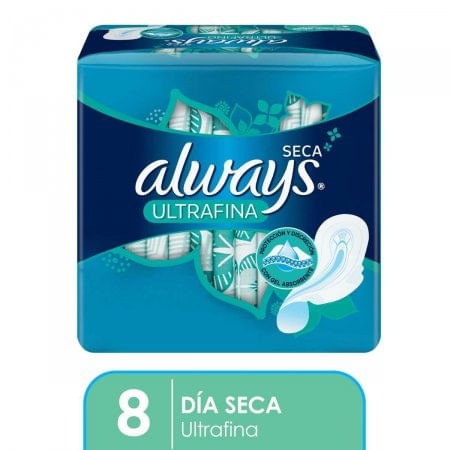 Absorvente Always Ultrafino Seca com Abas 8 Unidades