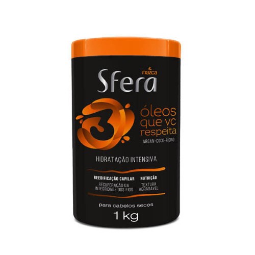 Creme p/ Cabelo Sfera 1Kg 3 Óleos