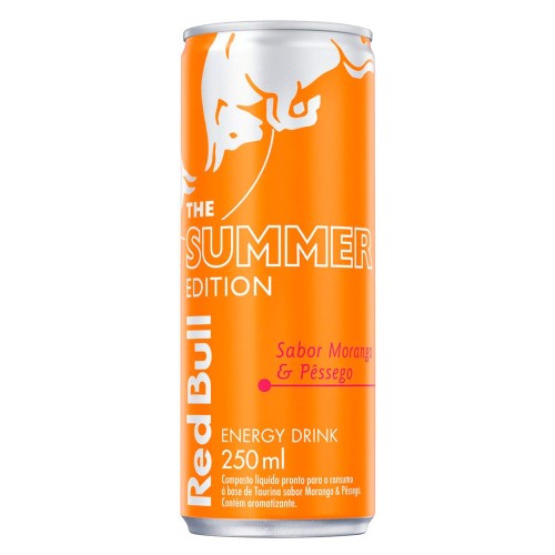 Energético Red Bull The Summer Edition Morango e Pêssego 250ml