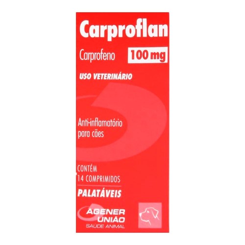 Carproflan 100mg Agener União 14 Comprimidos