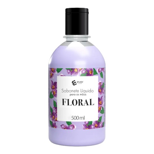 Sabonete Líquido para as Mãos Ever Care Floral 500ml