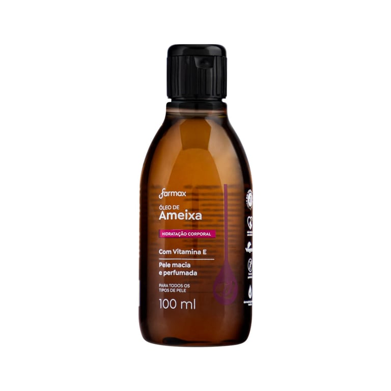 Óleo De Ameixa Corporal Farmax Vitamina E 100ml