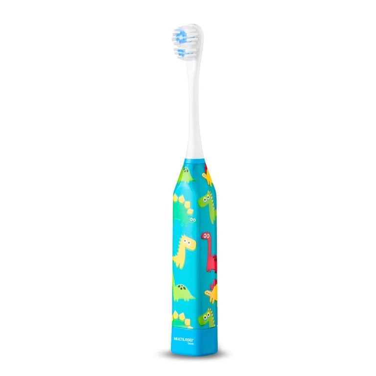 Escova Dental Infantil Multilaser Elétrica Dinossauro Kids Healt Pro