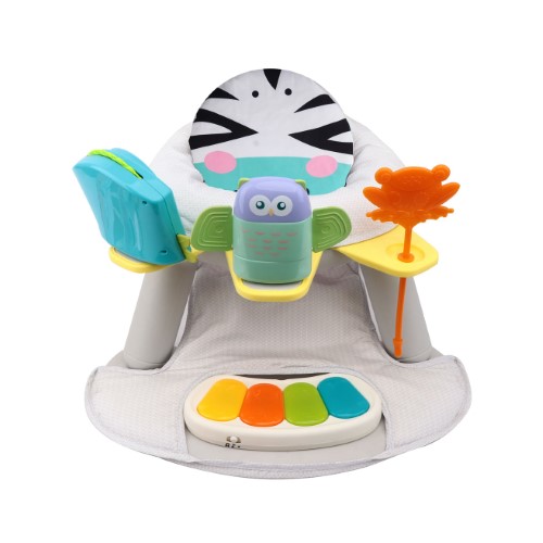 Cadeira de Atividades Funny 360º com Piano MaxiBaby - Zebra