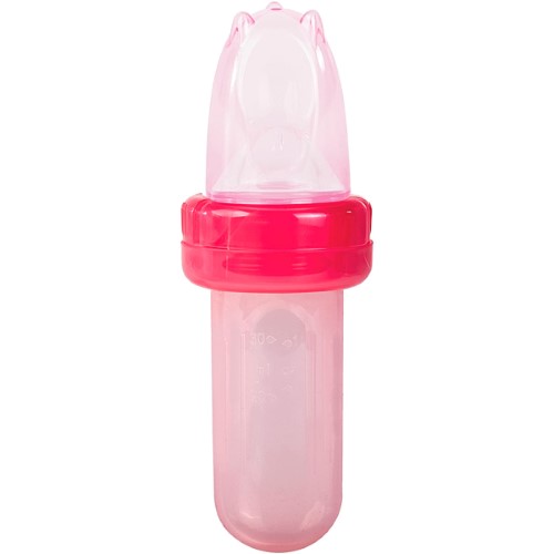 Porta Frutinha com Colher Dosadora Buba Baby Rosa com 1 unidade