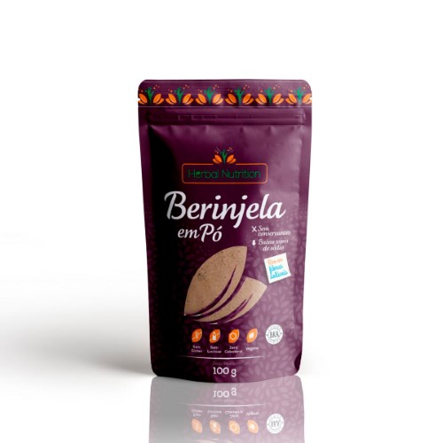 Berinjela em Pó Herbal Nutrition com 100g