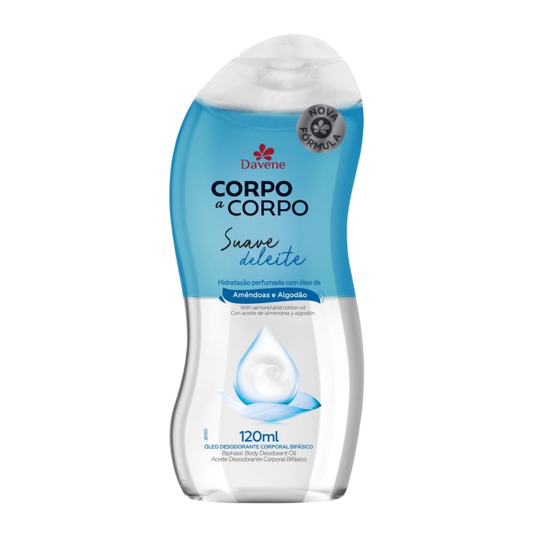 Óleo Corpo A Corpo Bifásico Suave 120ml