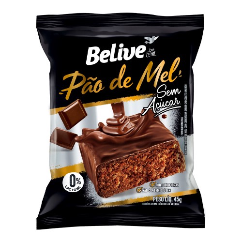 Pão de Mel Belive Sem Açúcar com 45g