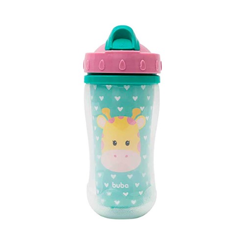 Copo Parede Dupla Buba Baby Animal Fun Girafa com 320ml