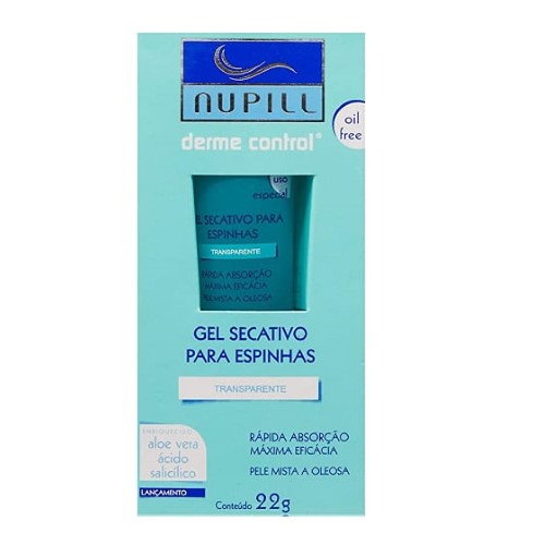 Gel Secativo Para Espinhas Nupill Derme Control 22g