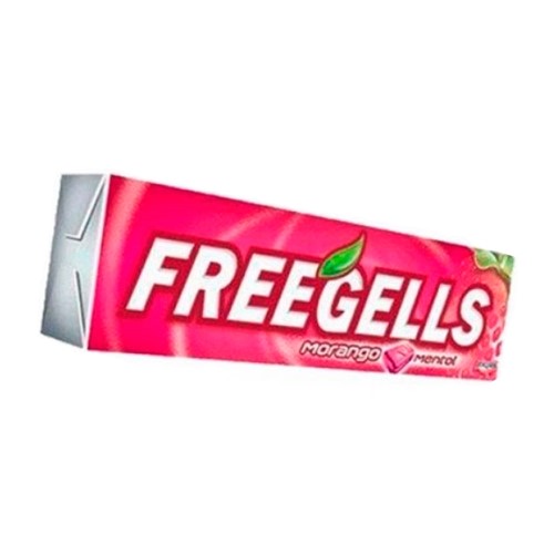 Bala Freegells Sabor Morango Drops 27,9g