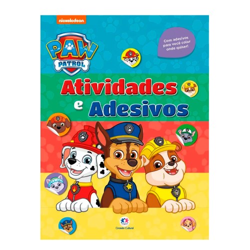 Livro Patrulha Canina Adesivos e Atividades