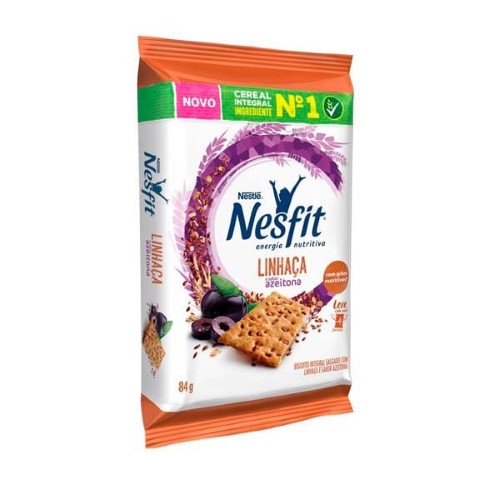 Biscoito Nesfit Linhaça e Azeitona 84g