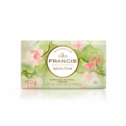 Sabonete Em Barra Natural Francis Infusão Floral De Narciso E Frésia 150g