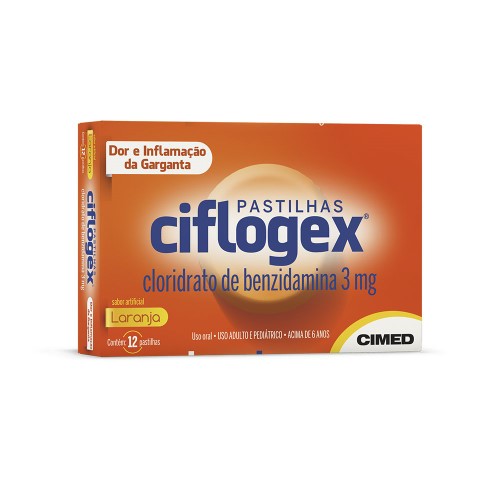 Ciflogex 3mg Sabor Laranja 12 pastilhas