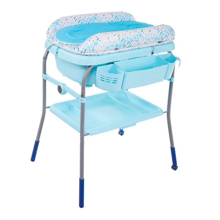 Banheira Com Trocador Cuddle & Bubble Chicco Ocean Azul