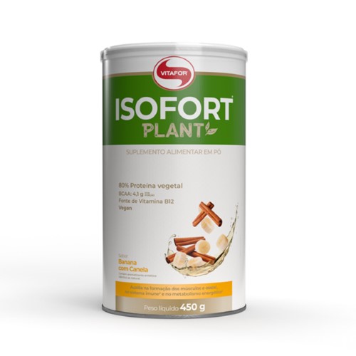 Suplemento Alimentar Vitafor Isofort Plant Banana com Canela 450g