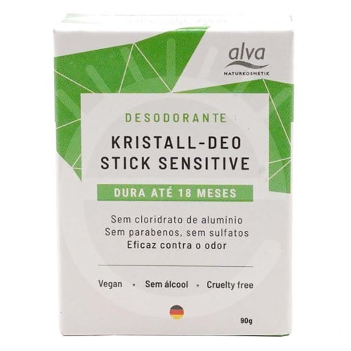 Desodorante de Pedra Stick Stone Kristall Sensitive Refil com 90g