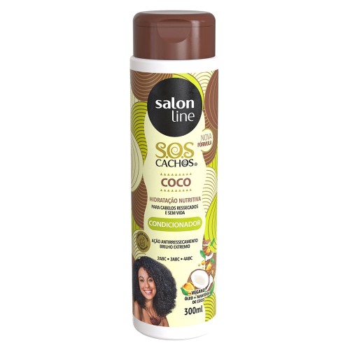 Condicionador Salon Line S.O.S. Cachos Coco Tratamento Profundo com 300ml