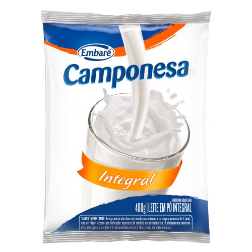 Leite em Pó Camponesa Integral 400g