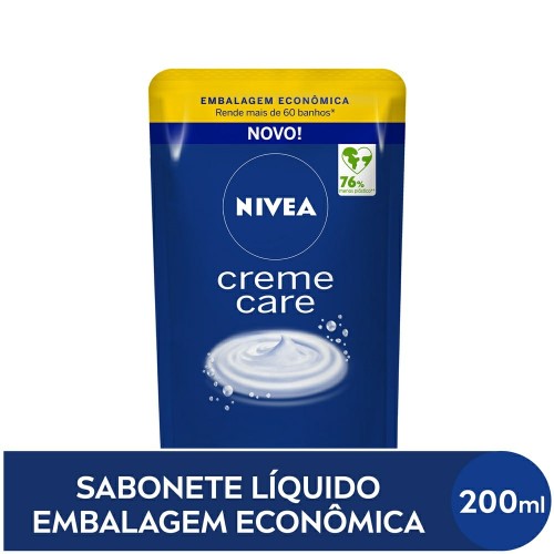 Sabonete Líquido Nivea Creme Care Refil 200ml