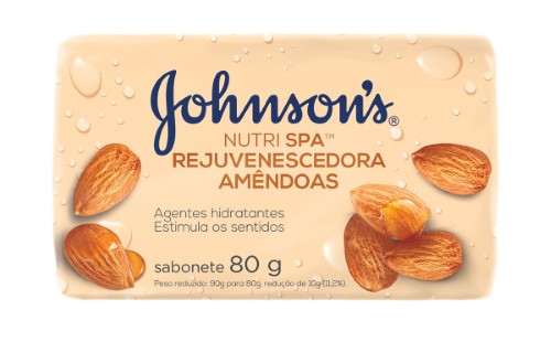 Sabonete em Barra Johnson Amêndoas com 80g