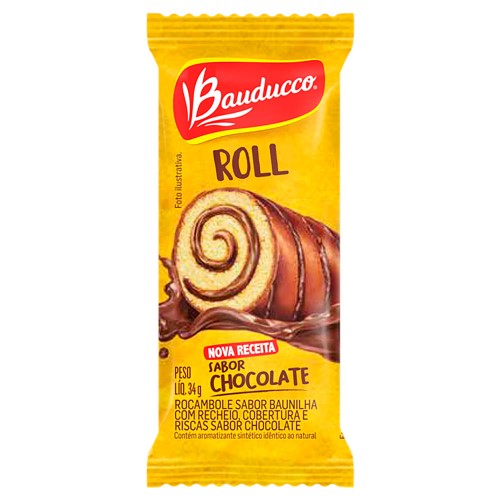 Bolinho Bauducco Rocambole Chocolate 34g