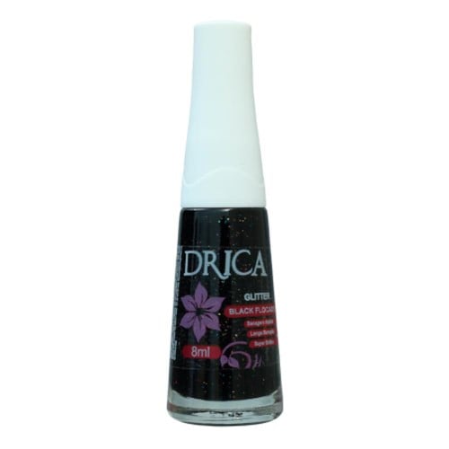 Esmalte Drica Black Flocado Gliter 8ml