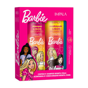 Kit Impala Barbie Lisos Brilhantes Shampoo + Condicionador 250ml cada