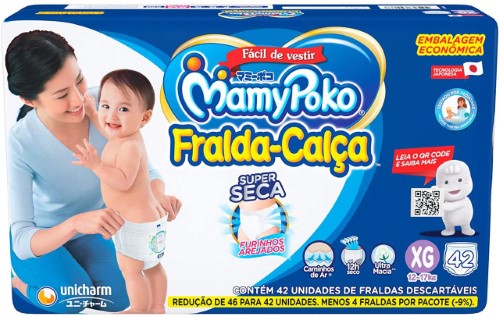 Fralda Calça Mamypoko Tamanho XG 42 Unidades