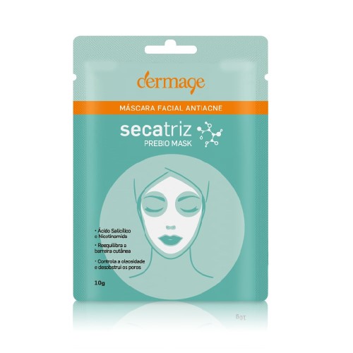 Máscara Facial Antiacne Dermage Secatriz Prebio 10g