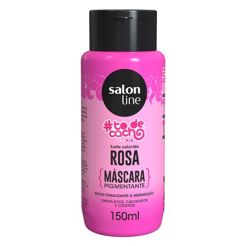 Máscara Pigmentante Salon Line Tô De Cacho Rosa 150ml