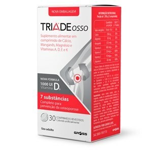 Suplemento Vitamínico Gross Triade Osso 30 Comprimidos