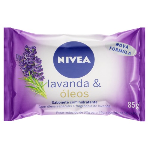 Sabonete Barra Nivea Com Hidratante Lavanda & óleos 85g