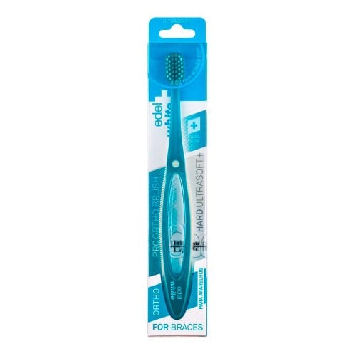 Escova Dental Ortodôntica Edel White Pro Ortho Brush 1 Unidade Cores Sortidas