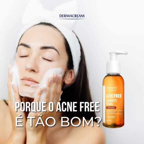 Sabonete Facial Dermacream Acnefree 500ml