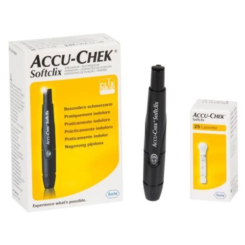 Lancetador Accu-Chek Softclix com 25 Lancetas