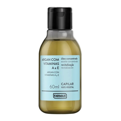 Óleo Capilar Argan com Vitaminas A e E Farmax 60ml