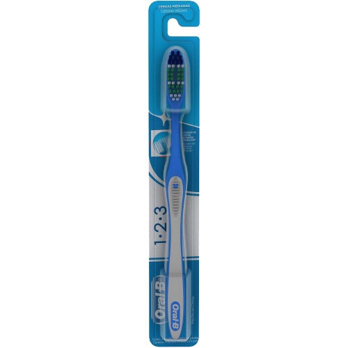 Escova De Dentes Oral B Classic Limpeza Brilhante Médio - Oral B Classic