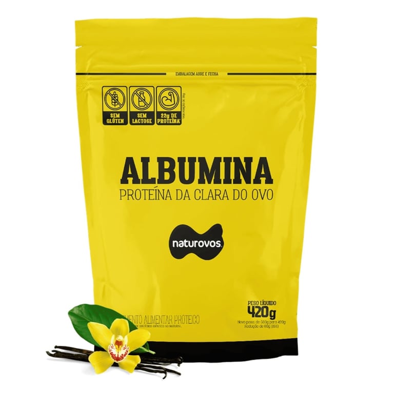 Albumina Naturovos Baunilha 420g