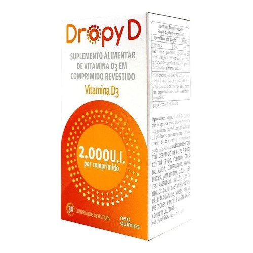 Suplemento Alimentar Dropy D 2.000UI 30 Comprimidos