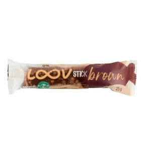 Stick Loov Brown Chocolate com Flocos de Arroz Zero Açúcar 25g