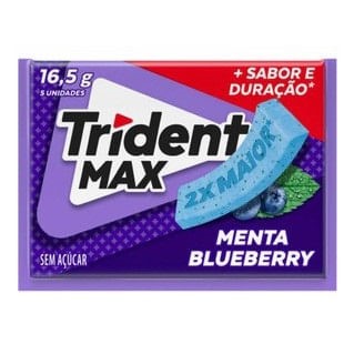 Goma De Mascar Trident Max Menta Blue Berry 16,5g