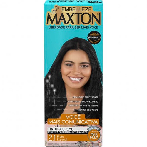 Tintura Creme Maxton 2.1 - Preto Especial