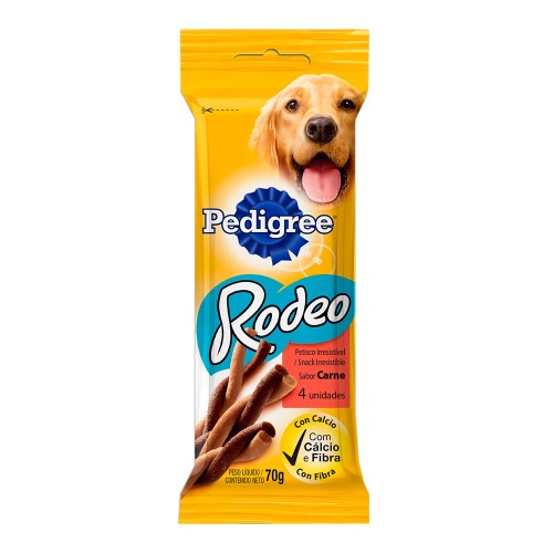 Petisco Pedigree Rodeo Cães Carne 70g